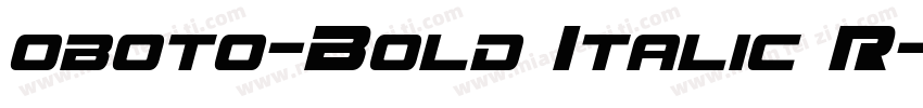 oboto-Bold Italic R字体转换